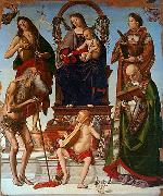 Luca Signorelli Sant Onofrio Altarpiece oil on canvas